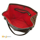 louis vuitton cabas rivington interior red condition