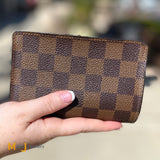 louis vuitton french wallet damier ebene