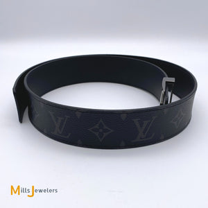 Louis Vuitton Reversible Initiales Monogram Eclipse Belt 80 32