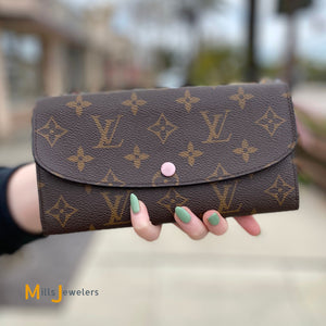 louis vuitton emilie rose ballerine wallet