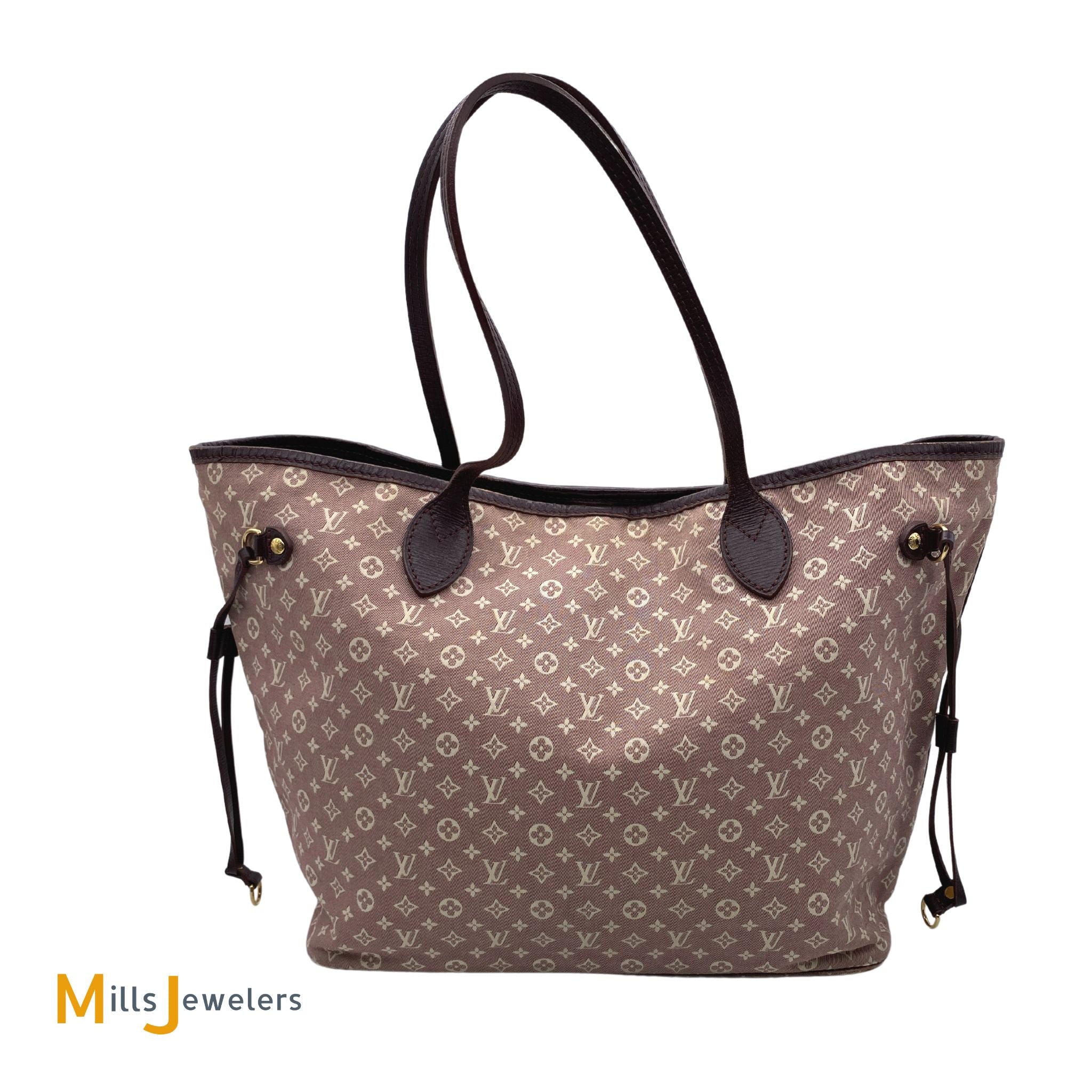 Louis Vuitton Sepia Bordeaux Monogram Mini Lin Idylle Neverfull mm 861077