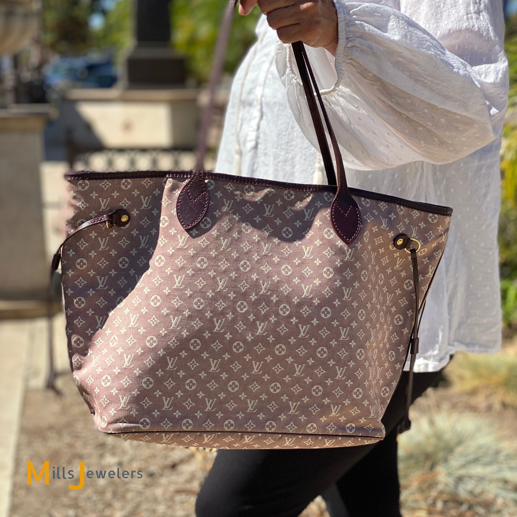 Louis Vuitton Monogram Neverfull Mm Idylle Tote Bag