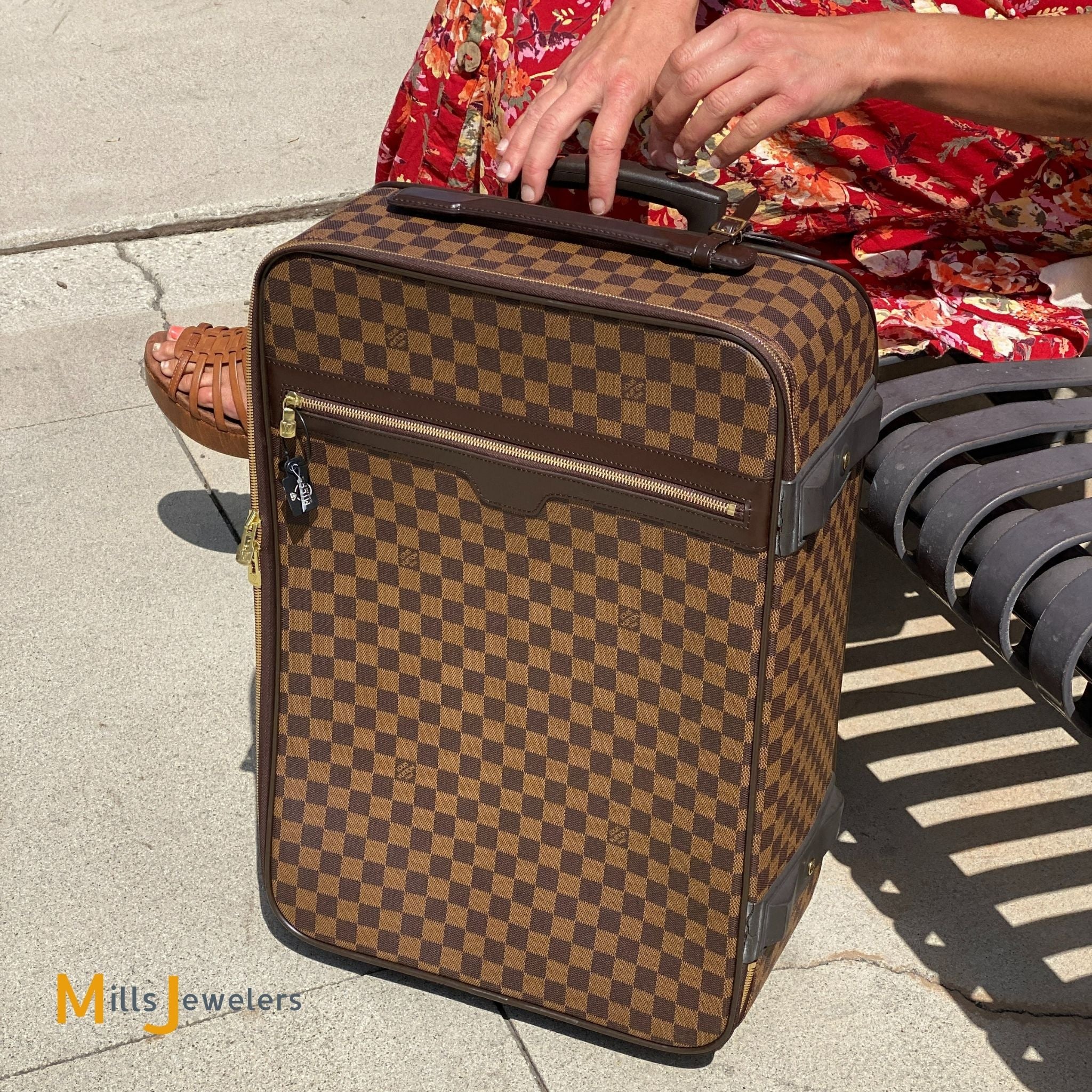 Louis Vuitton Pegase Damier 60 Rolling Travel Bag Luggage – Mills Jewelers  & Loan