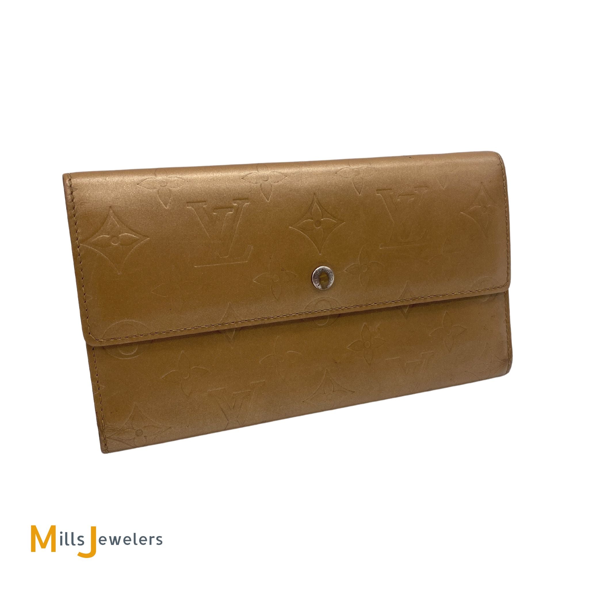 Louis Vuitton, Accessories, Louis Vuitton Porto Tresor Brown Monogram  M6215 Th072 Trifold Long Wallet W