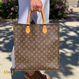 Louis Vuitton Vintage Sac Plat Monogram Canvas Tote Bag