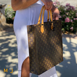 Louis Vuitton Vintage Sac Plat Monogram Canvas Tote Bag
