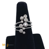 diamond ring 9-stone 0.72ctw