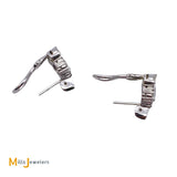 omega back earrings open