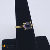 Tiffany & Co. Paloma Picasso 18K Yellow Gold Amethyst Ring Size 6