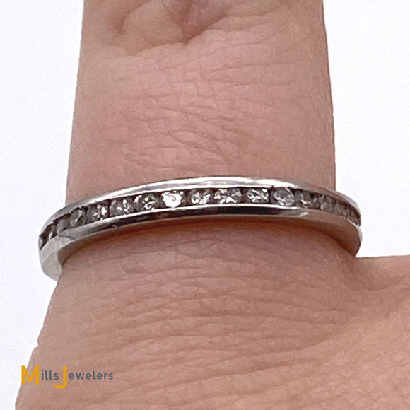 platinum wedding band size 5.25