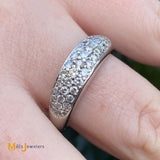 Platinum 0.55ctw Diamond Ring Size 9