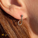Platinum 0.42ctw Pear-Shaped Briolette Diamond Dangle Earrings