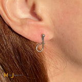 Platinum 0.42ctw Pear-Shaped Briolette Diamond Dangle Earrings