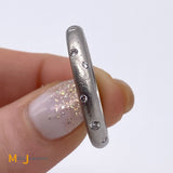 Designer Platinum 0.22ctw Diamond Eternity Band Size 8.25