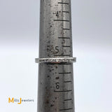 Vintage 0.29ctw Diamond Platinum Wedding Band Ring Size 5.25