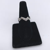 Platinum 1.25ctw Diamond Zig-Zag Eternity Band Ring Size 8