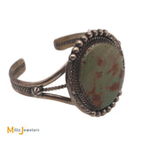 Sterling Silver Green Turquoise Cuff Bracelet
