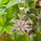 snowflake diamond pendant