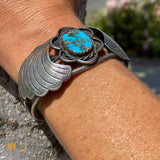 sterling silver turquoise cuff