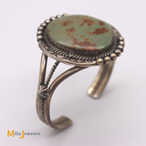 Sterling Silver Green Turquoise Cuff Bracelet