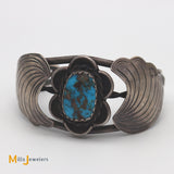 sterling silver blue turquoise bracelet