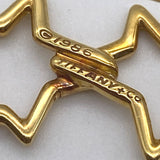 Vintage Tiffany & Co 18K Yellow Gold 3-Star Brooch Pin