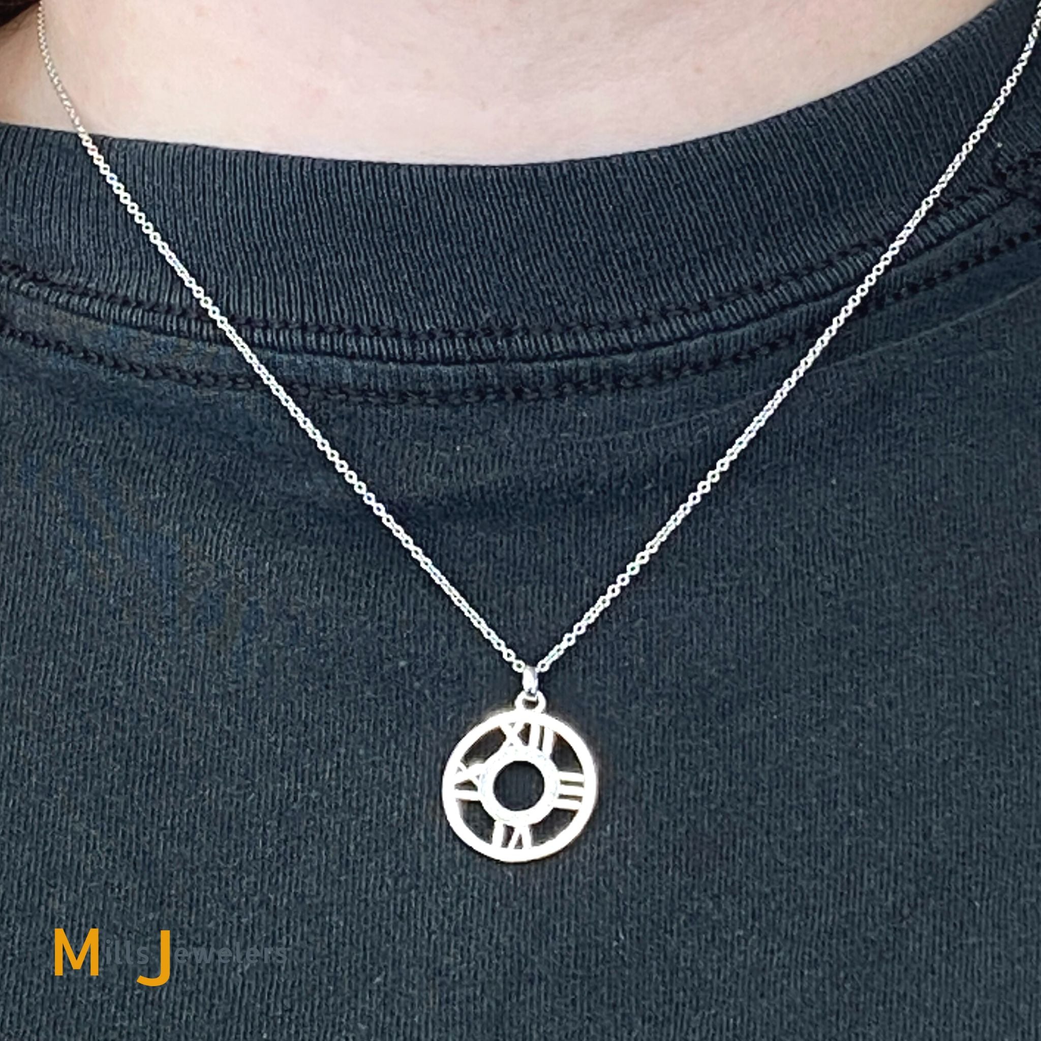 Roman numeral necklace tiffany store