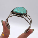 Sterling Silver Navajo Turquoise Cuff Bracelet